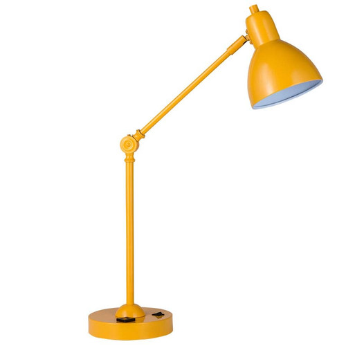 Arkansas Lighting 6384EO-YW-BD 26" Signal Yellow Adjustable Table Lamp