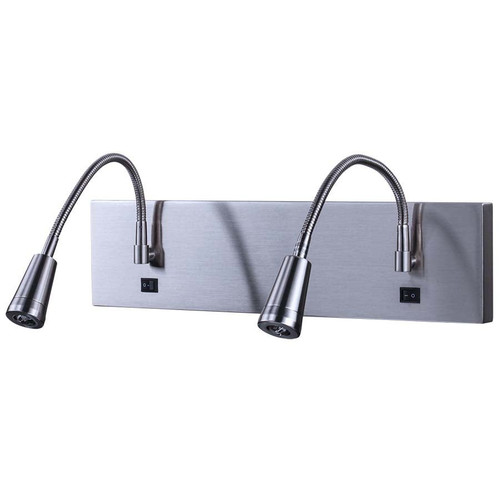 Arkansas Lighting 6395D-LED 16.5"H Brushed Nickel Double Wall Lamp Arkansas Lighting 6395D-LED 16.5"H Brushed Nickel Double Wall Lamp