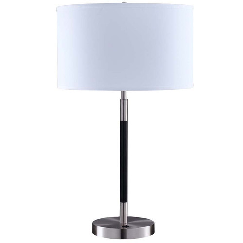 Arkansas Lighting Matte Black & Brushed Nickel Table Lamp 29" Brushed Nickel and Matte Black Table Lamp