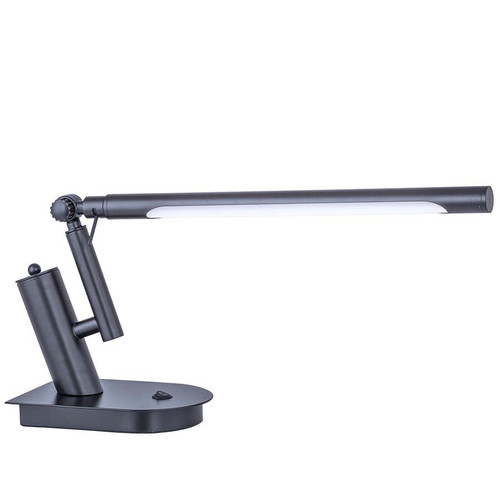 Arkansas Lighting 6471T-LED 9.75"H Matte Black LED Desk lamp with 180¡ turn on fixed arm. 6 watts