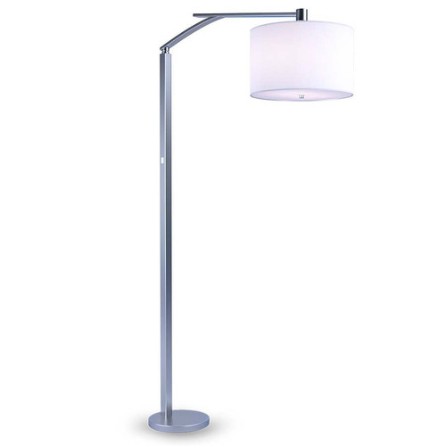 Arkansas Lighting 6502FKD 72" Matte Brushed Nickel Floor Lamp