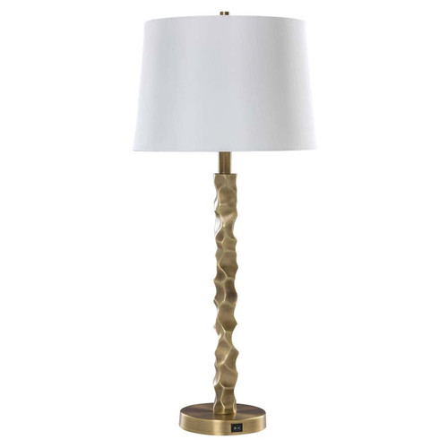 Arkansas Lighting 6503T 29-1/4" Brushed Brass Table Lamp Arkansas Lighting 6503T 29-1/4" Brushed Brass Table Lamp