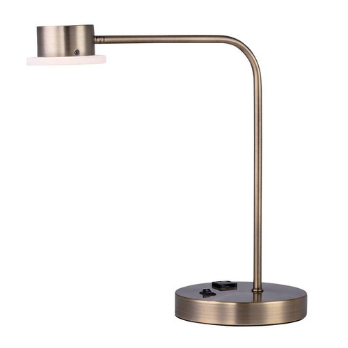 Arkansas Lighting 6535EO-LED 15.5"H Brushed Brass Integrated LED Table Lamp
