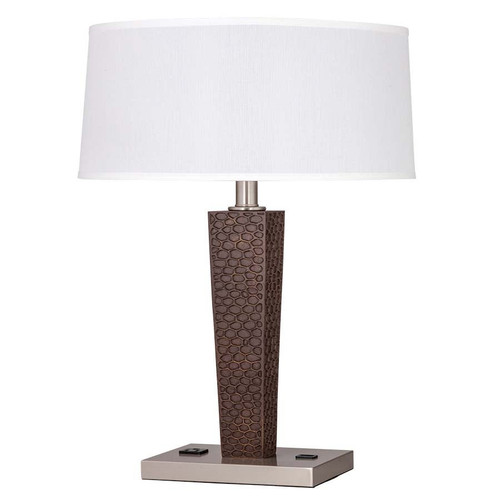 Arkansas Lighting Grecian 31-Inch Desk Lamp 31"H Grecian Bronze Table Lamp with Brushed Nickel accents