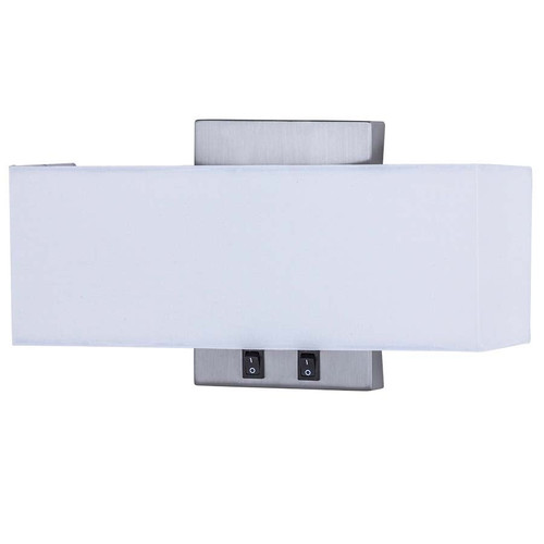 Arkansas Lighting 6566D 7"H Brushed Nickel Wall Lamp