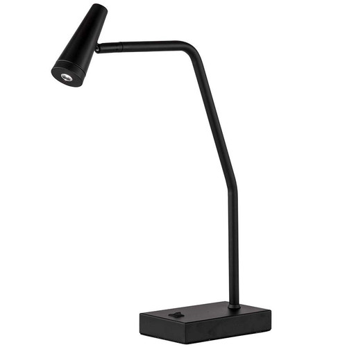 Arkansas Lighting LED Task Lamp with Modern Black Finish 20"H Painted Black Integrated LED Table Lamp