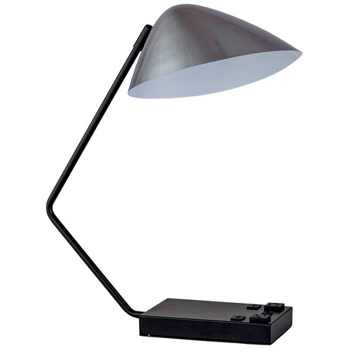 Arkansas Lighting 6754E2O2U-BK 20"H Matte Black Table Lamp