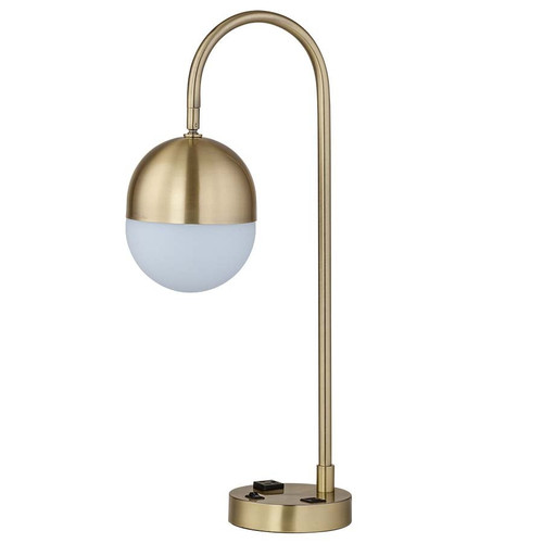 Arkansas Lighting 6793EO2U 24"H Satin Brushed Brass Table Lamp