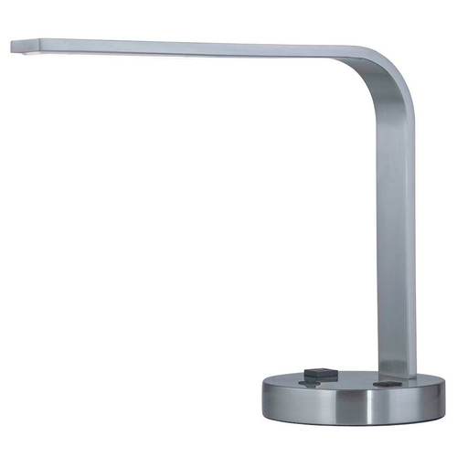 Arkansas Lighting Modern LED Desk Lamp in Brushed Nickel 15.5" Brushed Nickel Integrated LED Table Lamp