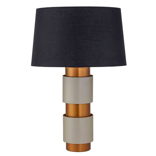 Arkansas Lighting 6859T 25.6"H Painted Orange and Tan Table Lamp Arkansas Lighting 6859T 25.6"H Painted Orange and Tan Table Lamp