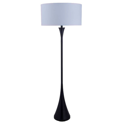 Arkansas Lighting 6868FKD 60"H Satin Black Floor Lamp