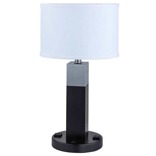 Arkansas Lighting 6885E2O 21.5"H Pottery Bronze and Brushed Nickel Table Lamp Arkansas Lighting 6885E2O 21.5"H Pottery Bronze and Brushed Nickel Table Lamp