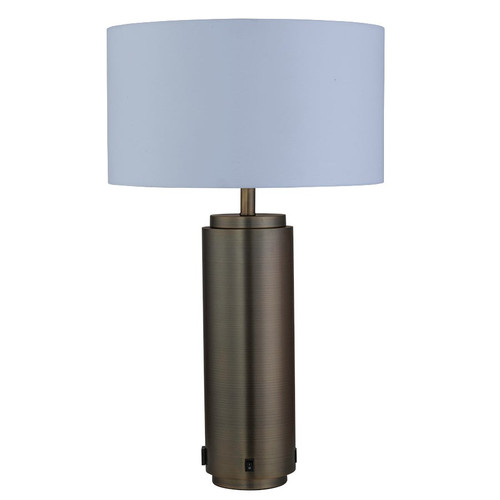 Arkansas Lighting 6934EO2U 30"H Aged Brass Table Lamp