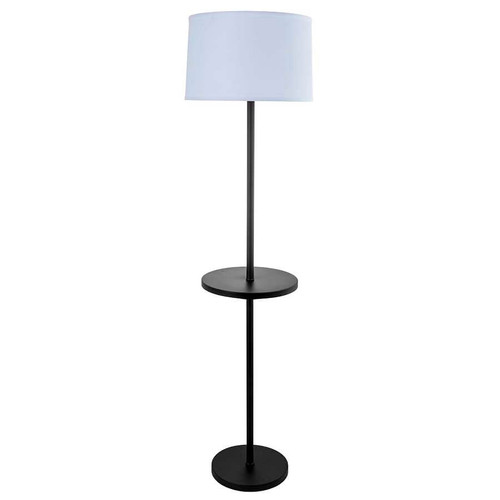 Arkansas Lighting 6952FOUCKD 62"H Matte Black Floor Lamp