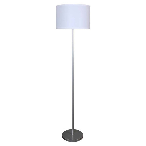 Arkansas Lighting F5847A-P051-P051-LS01-SW13-CD20-M 65.5" Metallic Silver Floor Lamp