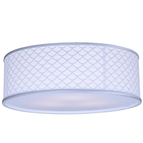 Arkansas Lighting P110A-R-CNC-240240080-SW001SW001-SC001-A03-LS12-DR-P048 24"dia Single Tier Pendant shown in White Linen with CNC cut Scalloped Underlay in Indigo Arkansas Lighting P110A-R-CNC-240240080-SW001SW001-SC001-A03-LS12-DR-P048 24"dia Single Tier Pendant shown in White Linen with CNC cut Scalloped Underlay in Indigo