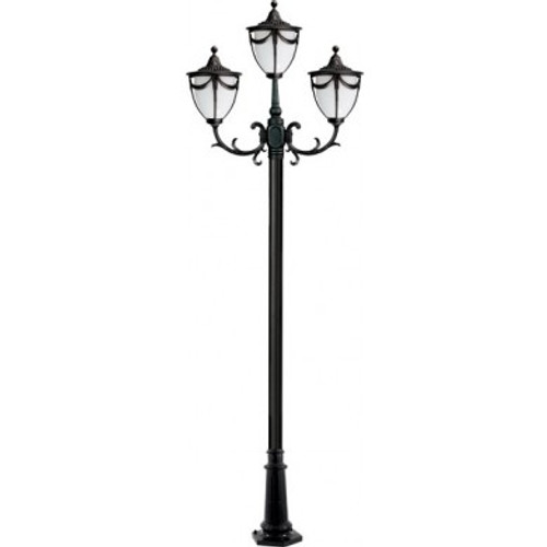 Dabmar GM4803 THREE HEAD POST LIGHT FIXTURE