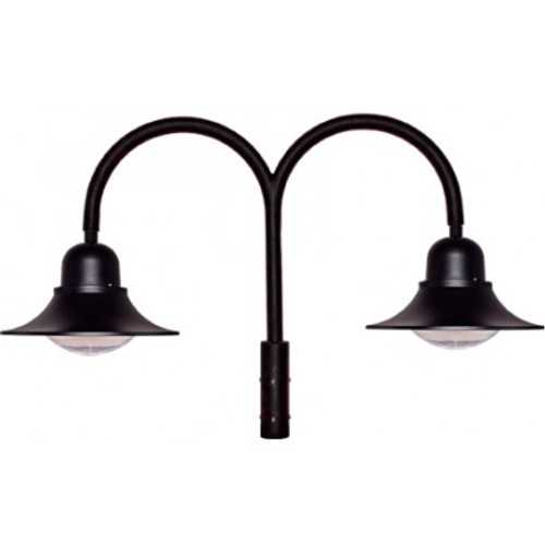 Dabmar GM605 DROP LIGHT POST TOP FIXTURE - DOUBLE ARM