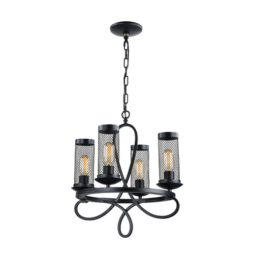 Zeev Lighting CD10110/4/RCBK 4LT Pendant Lamp Chandelier