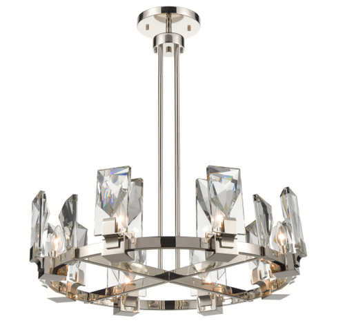 Zeev Lighting CD10347/8/PN Horizon Collection Chandelier