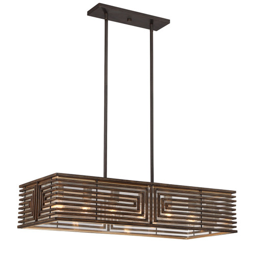 Zeev Lighting CD10122/8/BZ/WD 6 LTS Pendant Chandelier