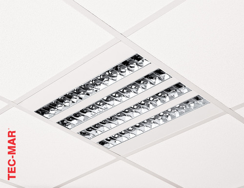 Sunled Industries Creta LED Louvered Ceiling Troffer 18-48W/2,695-7,101Lm