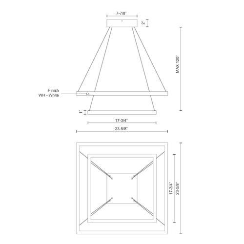 Kuzco Lighting CH85224 Piazza Chandeliers