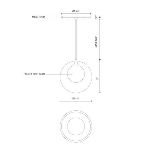 Kuzco Lighting PD3106 Bolla Pendants