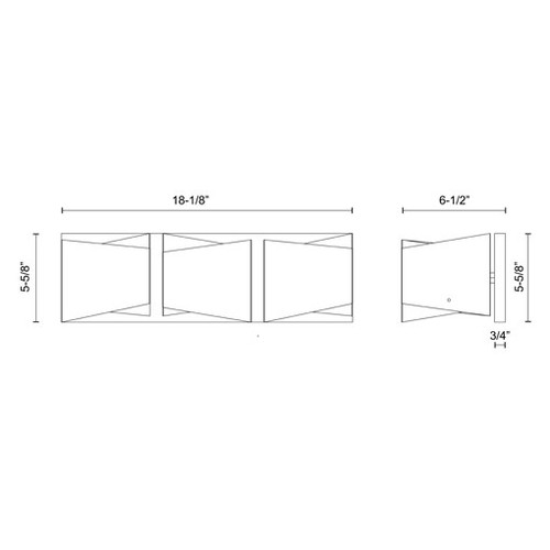 Kuzco Lighting VL31218 Cubix Wall