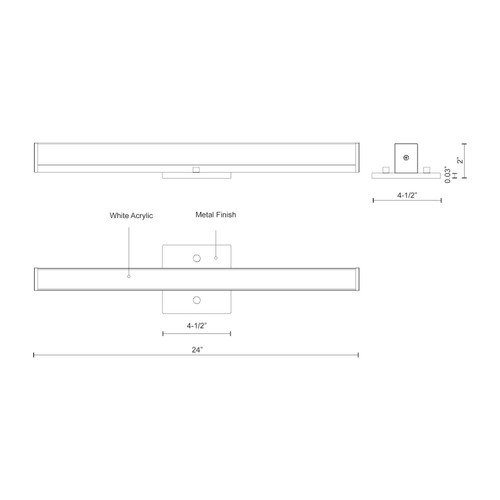 Kuzco Lighting VL6224 Jane-Slim Vanity Kuzco Lighting VL6224 Jane-Slim Vanity
