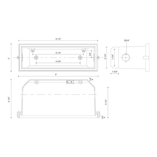 Kuzco Lighting ER9410-CBOX Bristol Step Lights