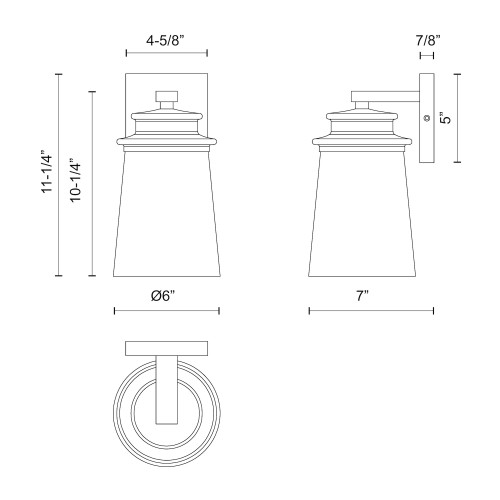 Kuzco Lighting EW533006 Quincy Wall