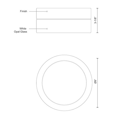 Kuzco Lighting FM2009 Lomita Ceiling