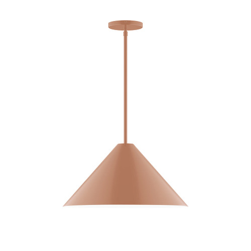 Montclair Light Works Axis Cone 18 Inch Stem Hung Pendant Light