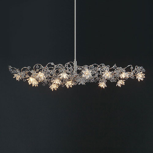 Scangift Jewel Diamond Oval Suspension Light Fixture