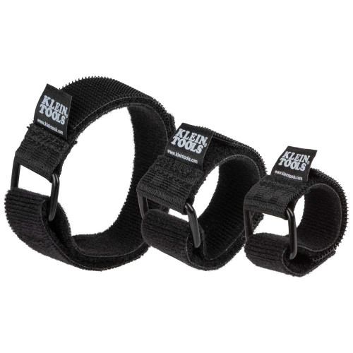 Klein Tools 450-600 Hook and Loop Cinch Straps, 6-Inch, 8-Inch and 14-Inch Multi-Pack
