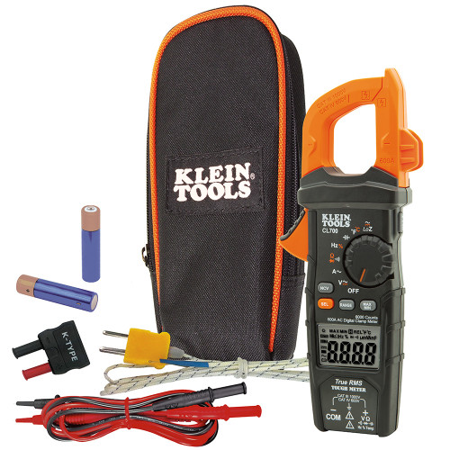 Klein Tools CL700 Digital Clamp Meter, AC Auto-Ranging TRMS, Low Impedance (LoZ) Mode