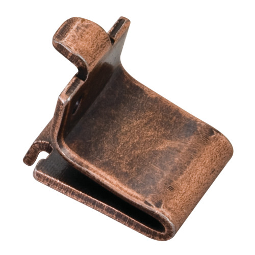 Antique Copper Single-Track Shelf Clip Builder Pack (1,000 pcs.) - Priced and Sold by the Thousand. Order 1 for 1,000 Pieces | 1460AC | Hardware Resources