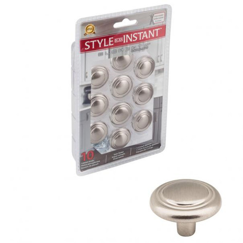 Hardware Resources 202-R 1-1/4" Diameter Button Vienna Retail Packaged Cabinet Knob
