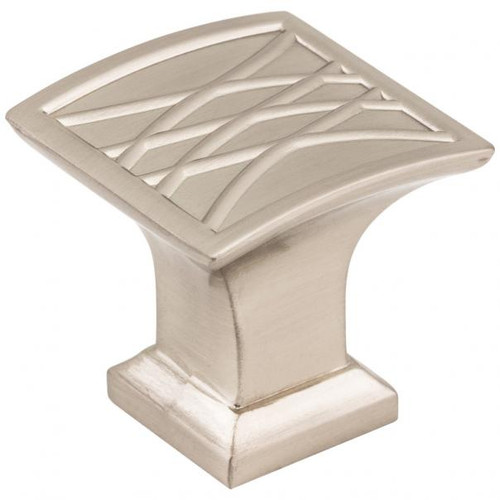 Hardware Resources 535 1-1/4" Overall Length Square Geometric Pattern Aberdeen Cabinet Knob