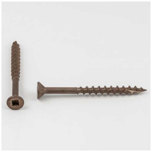 Hardware Resources 8X200917 #8 x 2" Clear Brown Wax Phillips Drive Type 17 Coarse Thread Flat Head Nib Screw Sold by the Keg. Order 4 for a Keg of 4,000 Screws