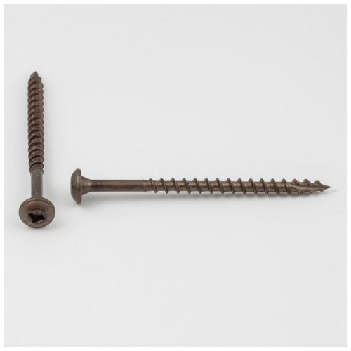 Hardware Resources 8X212917WCQ #8 x 2-1/2" Clear Brown Wax Type 17 Square Drive Coarse Thread Pan Washer Head Screw Sold by the Keg