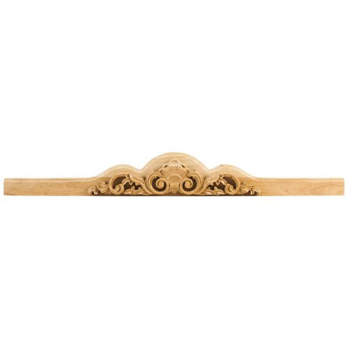 Hardware Resources AP001 40" W x 1-1/2" D x 5" H Hand Carved Shell Valance