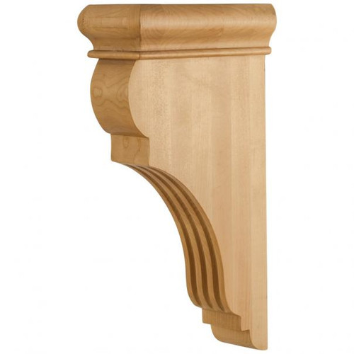 Hardware Resources CORJ 3" W x 6-1/2" D x 12" H Fluted Corbel