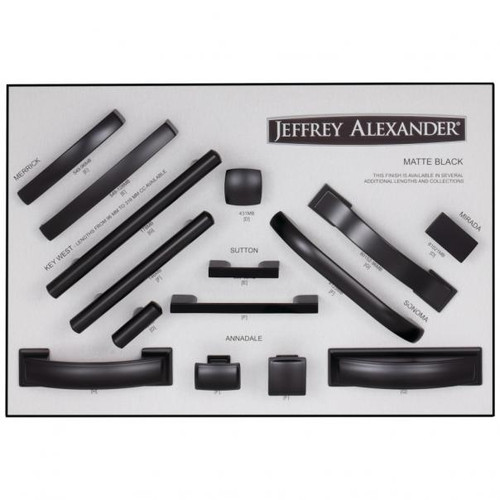 Hardware Resources DB806-GRY Jeffrey Alexander Matte Black Designer Grey Display Board