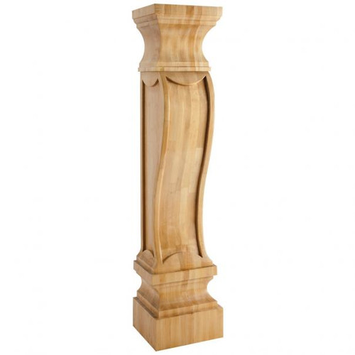 Hardware Resources FCORV 8" W x 7" D x 36" H German Romanesque Fireplace Corbel