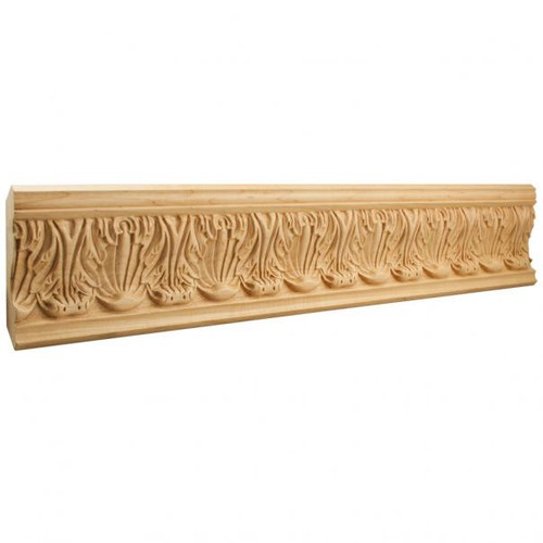 Hardware Resources HCM10 7/8" D x 4-3/4" H Acanthus Hand Carved Moulding