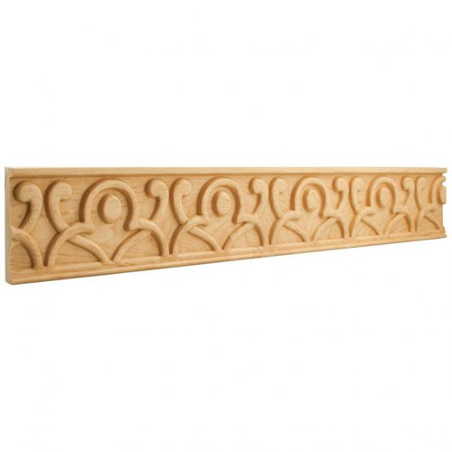 Hardware Resources HCM13 7/8" D x 4" H Geometric Hand Carved Moulding