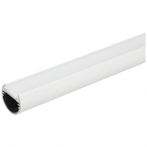 Hardware Resources L-0LC-FR Lighted Closet Rod Aluminum Profile, Frosted Lens