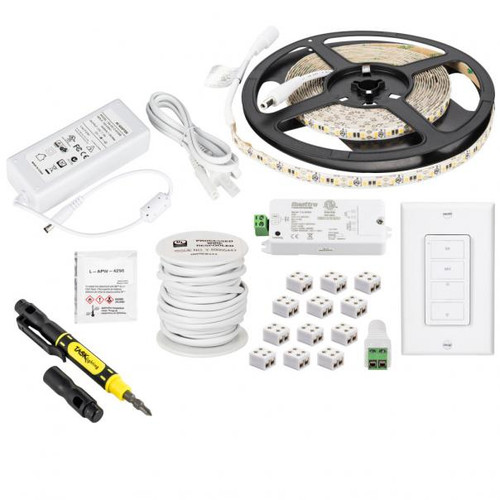 Hardware Resources L-VURK-16 16 Ft. 225 Lumens Per Foot Vivid Uno Wireless Controller Retail Tape Light Kit, 1 Zone 1 Area